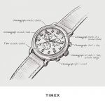 Timex Men's Expedition Field Chronograph Tan/Black Leather Strap Watch