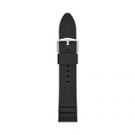 Fossil 22mm Silicone Watch Band, Color: Black