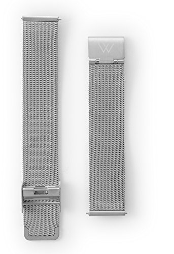 Wristology Quick Release Silver Metal Mesh Easy Change Band Strap 20mm 1 Wristology Quick Release Silver Metal Mesh Easy Change Band Strap 20mm