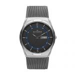 Skagen Men's Melbye Quartz Titanium and Stainless Steel Mesh Casual Watch