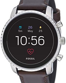 Fossil Men's Gen 4 Explorist HR Heart Rate Stainless Steel and Leather Touchscreen