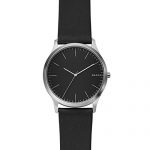 Skagen Men's Holst Quartz Stainless Steel and Leather Watch Color