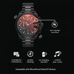 Diesel Men's Stainless Steel Hybrid Watch with Leather Band Strap