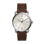 Fossil Men's The Commuter Quartz Stainless Steel and Leather Casual Watch