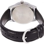 Casio Men's Black Leather Quartz Watch