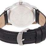 Timex Men's Easy Reader 38mm Black/Silver-Tone/White Leather Strap Watch