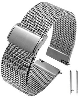 20mm 22mm Quick Release Premium Mesh Stainless Steel Watch Bands Strap