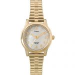Timex Women's Essex Avenue Gold-Tone Stainless Steel Expansion Band Watch