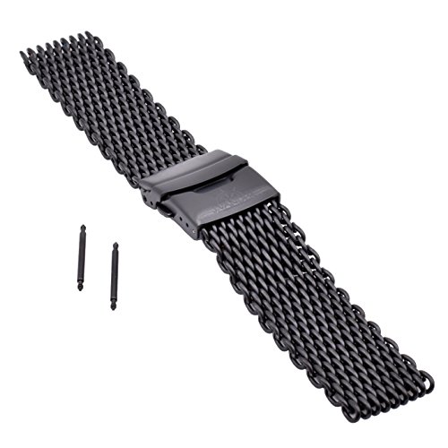 J.VANDER V.2 Milanese 316L Stainless Steel Shark Mesh Dive Watch Band Strap