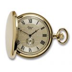 Vintage Pocket Watch with Chain by Rapport - Classic Oxford Hunter Case Pocket