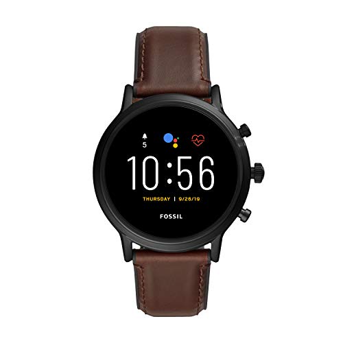 Fossil Gen 5 Carlyle HR Heart Rate Stainless Steel and Leather Touchscreen