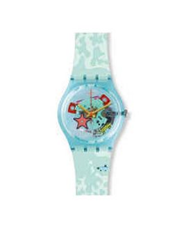 Swatch Originals Piscina Multicolored Dial Silicone Strap Unisex Watch