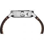 Timex Unisex Metropolitan+ Dark Brown Stitched Leather Strap Watch
