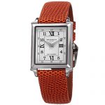 Bruno Magli Women's Valentina Romana Swiss Quartz Tank Shaped Italian Leather