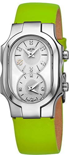 Philip Stein Signature Swiss Made Womens Dual Time Zone Watch