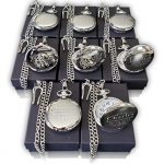 7 Engraved Pocket Watches by Eternity Engraving inc. Custom Fitted Box Included