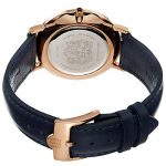 Bruno Magli Men's Milano Swiss Quartz White Dial and Dark Blue Italian Leather