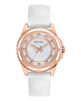 Bulova Women's Stainless Steel Diamond-Accented Quartz Watch