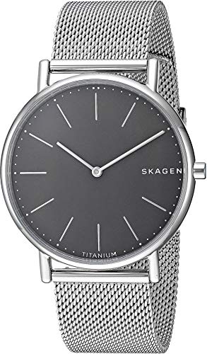 Skagen Signatur Slim Titanium Case - SKW6483 Silver One Size Skagen Signatur Slim Titanium Case - Silver One Size