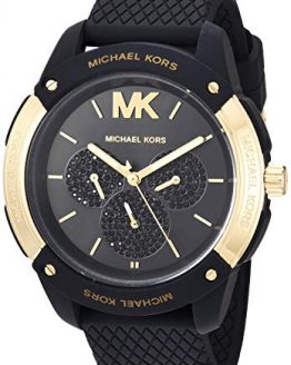 Michael Kors Women's Ryder Stainless Steel Quartz Watch with Rubber Strap