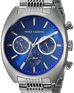 Vince Camuto Men's Multi-Function Silver-Tone Bracelet Watch