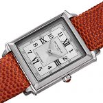 Bruno Magli Women's Valentina Romana Swiss Quartz Tank Shaped Italian Leather
