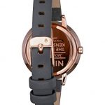 NIXON Medium Kensington Leather- Rose Gold/Gray - 50m Water Resistant