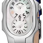 Philip Stein Signature Small Womens Dual Time Watch - Mother of Pearl Face