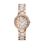 Fossil Women's Virginia Quartz Stainless Steel Horn Acetate Dress Watch