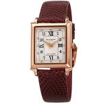 Bruno Magli Women's Valentina Romana Swiss Quartz Tank Shaped Italian Leather