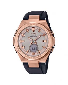 Ladies' Casio Baby-G G-MS Black and Rose-Tone Watch