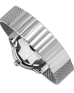 Quick Release Silver Watch Strap 18mm Milanese Mesh Watch Band for Women