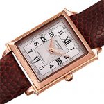 Bruno Magli Women's Valentina Romana Swiss Quartz Tank Shaped Italian Leather