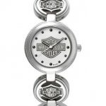 Harley-Davidson Women's Bulova Charm Bracelet Wrist Watch