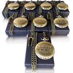Custom Engraved Pocket Watches by Eternity Engraving – Perfect Gift for Groomsmen and Best Men with Custom Fitted Box