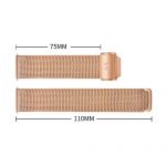 Welly Merck 18mm / 20mm Stainless Steel Quick Release Mesh Strap