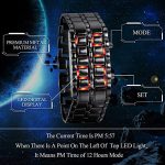 JewelryWe Novelty Lava Watches for Men Women Electronic Red Blue LED Digital