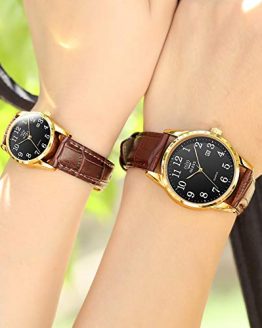 OLEVS Couples Dress Watches for Men and Women Lovers Wedding Gift Set