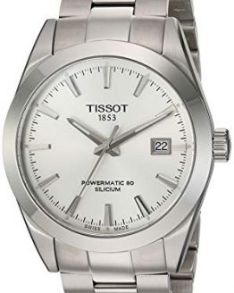 Tissot Mens Gentleman Swiss Automatic Stainless Steel Dress Watch