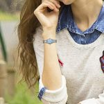 JewelryWe Womens Watches 3 Eyes Round Quartz Watch Silver Tone Stainless Steel