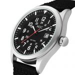 Black Military Analog Wrist Watch for Men, Mens Army Tactical Field Sport Watches