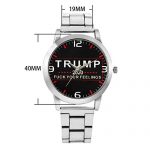 RORISV Trump 2020 Dial Men Wristwatch Stainless Steel Strap Watch