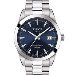 Tissot Mens Gentleman Swiss Automatic Stainless Steel Dress Watch (Model: T1274071104100)