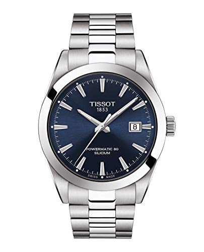 Tissot Mens Gentleman Swiss Automatic Stainless Steel Dress Watch (Model: T1274071104100)