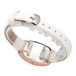 Top Plaza Womens Ladies Fashion White Leather Wrist Watch Rectangle Elegant