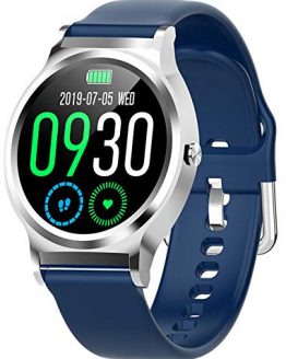 Smart Watch Full Touchscreen Heart Rate Monitor Activity Tracking Step Counter Calorie Counter Stopwatch Blood Pressure for Men Women