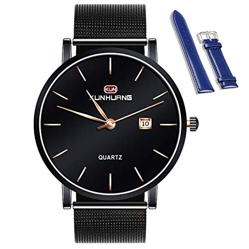 KunHuang 2020 New Men's Fashion Watches Ultra-Thin Designed Dress Watches