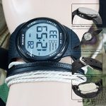Vogue Men's 100M Waterproof Sports Black Resin Large Digits Digital Dive Basic