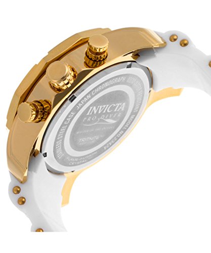 Invicta Men's Pro Diver Stainless Steel Quartz Watch with Silicone Strap, White, 26 (Model: 23424) 1 Invicta Men's Pro Diver Stainless Steel Quartz Watch with Silicone Strap