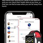 Smart Watch Heart Rate Blood Pressure Pedometer Step Counter Bluetooth